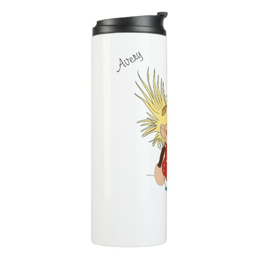 "Kleine heks" Thermosbeker (Gedraaid links)