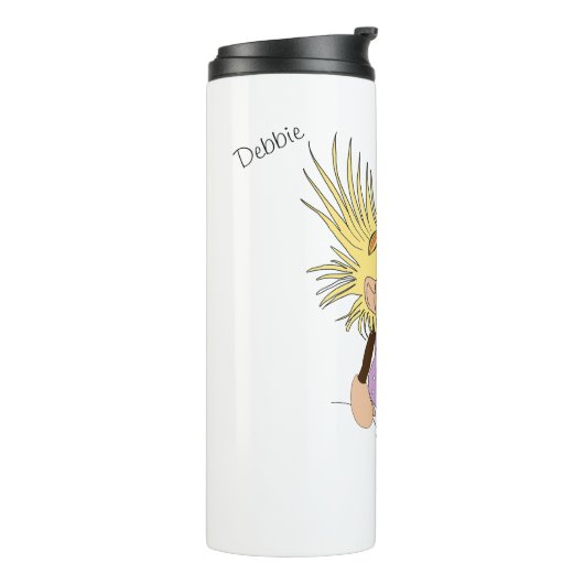 "Kleine heks" Thermosbeker (Gedraaid links)