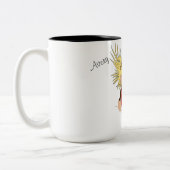 "Kleine heks" Tweekleurige Koffiemok (Links)