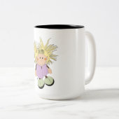 "Kleine heks" Tweekleurige Koffiemok (Voorkant rechts)