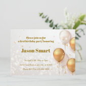 Kleine held eerste verjaardag viering kaart (Staand voorkant)