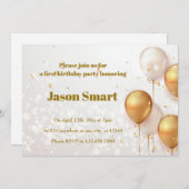 Kleine held eerste verjaardag viering kaart (Voorkant / Achterkant)