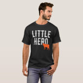Kleine Held Schattig Dier Koe T-shirt (Voorkant volledig)