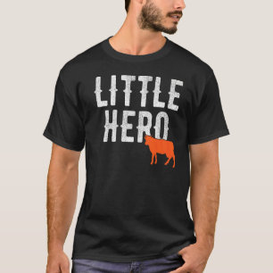 Kleine Held Schattig Dier Koe T-shirt