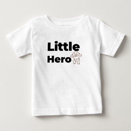 kleine helden baby t-shirt (Voorkant)