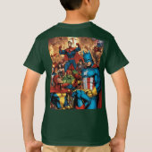 "Kleine helden, grote avonturen: Marvel Mayhem voo T-shirt (Achterkant)