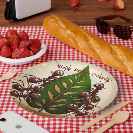 "Kleine helden, grote taak" Papieren Bordje (Picknick)