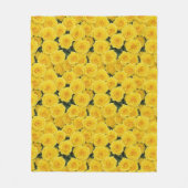 Kleine heldergele rozen fleece deken (Voorkant)