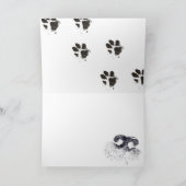 Kleine helikopters van de kerstman kaart (Binnen)