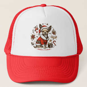 Kleine Helper -  Chihuahua Santa Christmas Trucker Pet