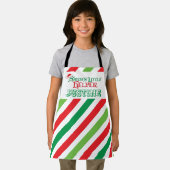 Kleine helper die rode groene strepen bakt schort (Insitu)