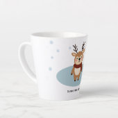 Kleine helper van de Kerstman Latte Mok (Linkerhoek)