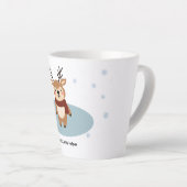 Kleine helper van de Kerstman Latte Mok (Rechterhoek)