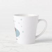 Kleine helper van de Kerstman Latte Mok (Rechts)