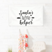 Kleine Helper Zwangerschapsaankondiging van Kerstm Spandoek (Insitu)