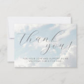 Kleine Hemelse Bruiloft Baby Shower Droom Bedankkaart (Voorkant)