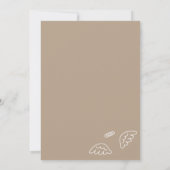 Kleine Hemelse Dank Beige kaart (Achterkant)