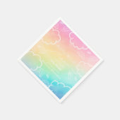 Kleine Hemelse Regenboog Dank Je Wel Servetten (Hoek)