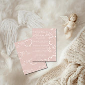 Kleine Hemelstuk roze babyshower Kaart