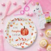 Kleine Herfst herfst baby shower met schattige sma Papieren Bordje (Feest)