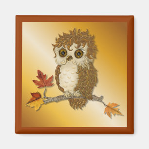 Kleine herfst Whoo Uil Magneet