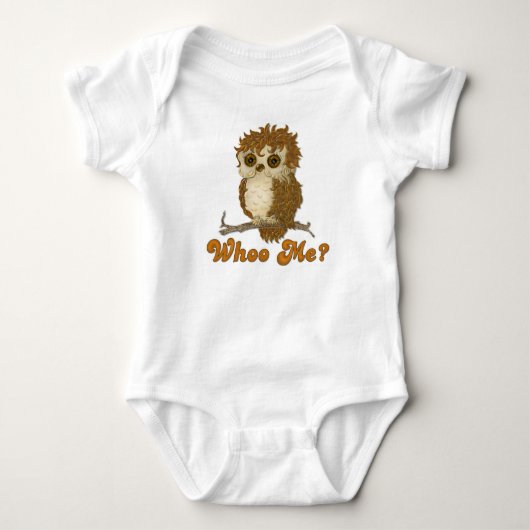 Kleine herfst Whoo Uil Romper (Voorkant)