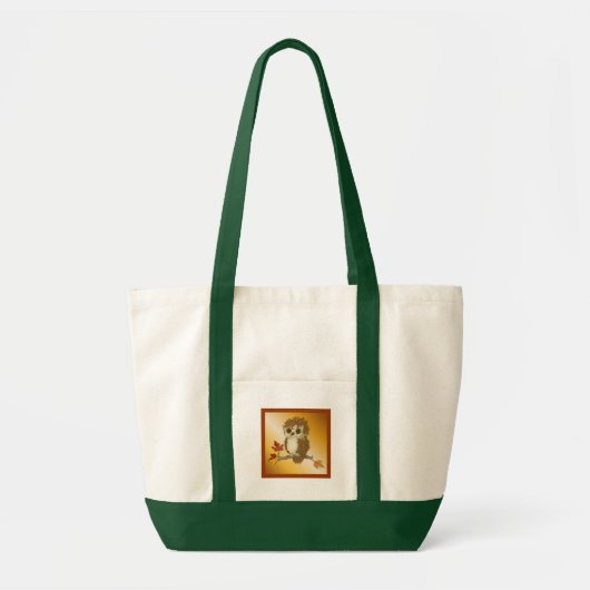 Kleine herfst Whoo Uil Tote Bag (Voorkant)