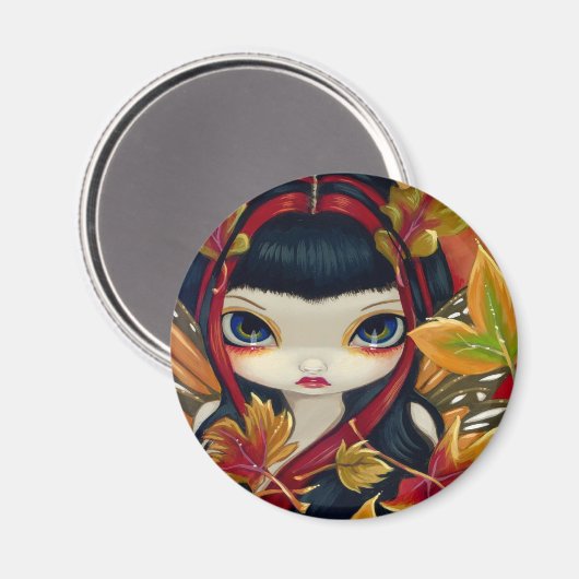 "Kleine herfstbladeren" magneet (Voorkant / Achterkant)