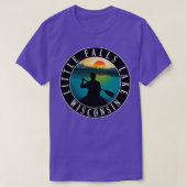 Kleine Herfsten Lake Wisconsin kanoën T-shirt (Design voorkant)