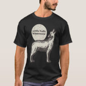 Kleine Herfsten Minnesota MN Wolf Moon Howling Sou T-shirt (Voorkant)