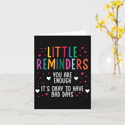 Kleine herinnering Depressie Zelfmoord Geestelijke Kaart (Gele Bloem)