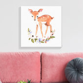Kleine herten canvas kunst aan de muur (Insitu (Woonkamer))