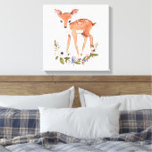 Kleine herten canvas kunst aan de muur (Insitu (Slaapkamer))