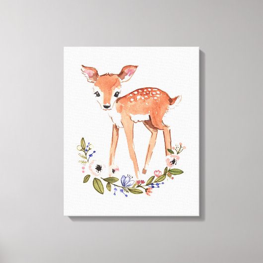 Kleine herten canvas kunst aan de muur (Voorkant)