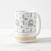 Kleine hidjameisjes met vleermuizen en eigenaars koffiemok (Voorkant rechts)