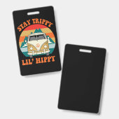 Kleine hippie badge (Voor- en achterkant)