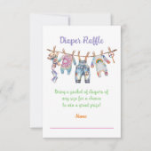 Kleine Hippie Tye Kleurstof Clothesline Luier Raff Kaart (Voorkant)