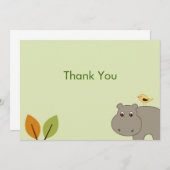 Kleine hippo-flatje dankzij briefkaarten (Voorkant / Achterkant)