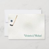 Kleine Hockeyspeler Klerenlijn Bedankbriefje Kaart (Achterkant)