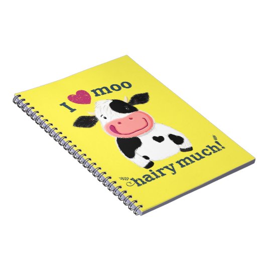 Kleine Holstein Koe houdt erg van je! Notitieboek (Rechterzijde)