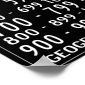 Kleine Home Library Dewey Decimal Busroll Poster (Hoek)