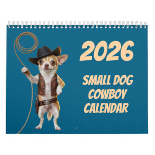 Kleine Hond Cowboy Kalender
