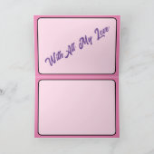 Kleine hond en Roos Collectie Kaart (Binnen)