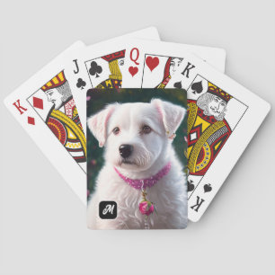 Kleine hond en Roos Collectie Pokerkaarten