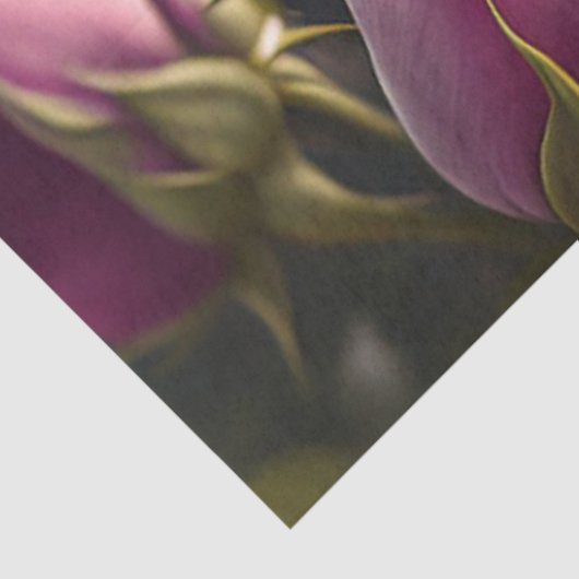 Kleine hond en Roos Collectie Tissuepapier (Detail)