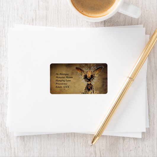 Kleine hond etiket (Insitu)