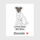 Kleine hond, grote Sticker (Vel)