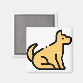 Kleine hond magneet (Voorkant / Achterkant)