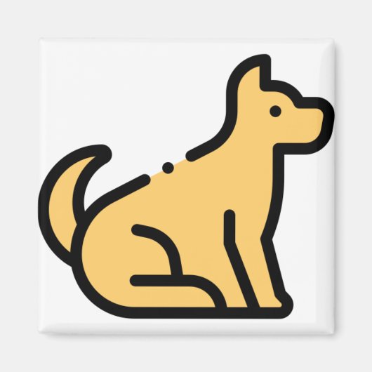 Kleine hond magneet (Voorkant)