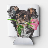 Kleine hond met Roos Koelbox Romantic Blikjeskoeler (Achterkant)
